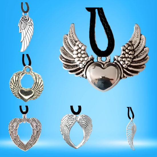 Imagen de 1 Collar con 1 Dije de Alas de Angel + de 10 Modelos para Escoger x1-7