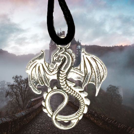 Imagen de 1 Collar con 1 Dije de Dragon Vikingo + de 3 Modelos para Escoger x1-10