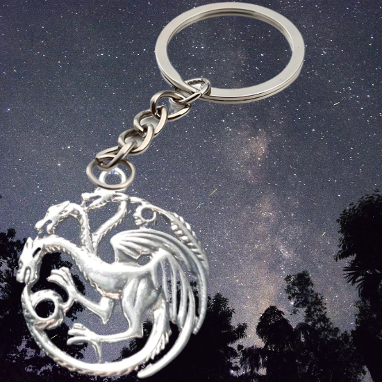 Imagen de 1 Llavero con 1 Dije de Dragon Vikingo + de 3 Modelos para Escoger x1-10