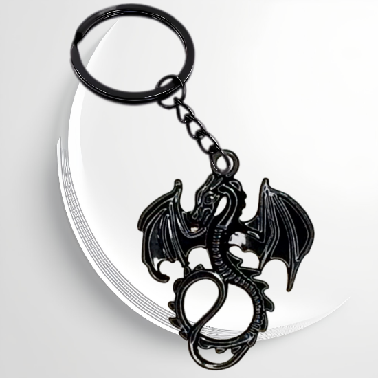 Imagen de 1 Llavero con 1 Dije de Dragon Vikingo + de 3 Modelos para Escoger x1-10