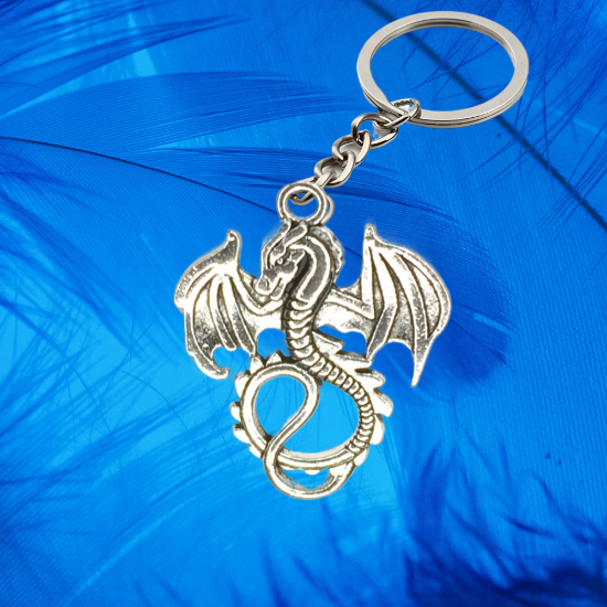 Imagen de 1 Llavero con 1 Dije de Dragon Vikingo + de 3 Modelos para Escoger x1-10