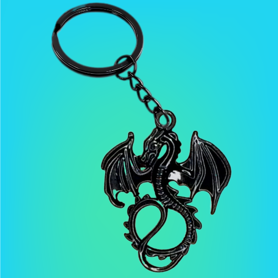 Imagen de 1 Llavero con 1 Dije de Dragon Vikingo + de 3 Modelos para Escoger x1-10