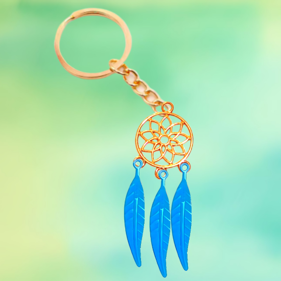 Imagen de 1 Par de Atrapasueños Color Dorado Alta Durabilidad en Llavero Color Dorado para Escoger x1-ani