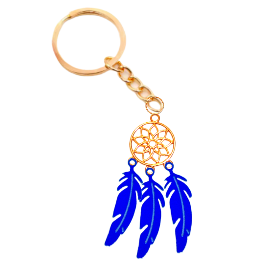 Imagen de 1 Par de Atrapasueños Color Dorado Alta Durabilidad en Llavero Color Dorado para Escoger x1-ani