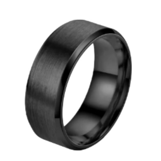 Imagen de 1 Anillo 8mm Unisex o Para Pareja Acero Tungsteno Inoxidable A Escoger 4 Colores en 7 Tallas ALTISIMA RESISTENCIA - ANTIRAYADURAS Y ELEGANCIA  x1-113