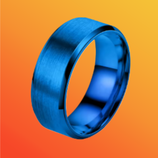 Imagen de 1 Anillo 8mm Unisex o Para Pareja Acero Tungsteno Inoxidable A Escoger 4 Colores en 7 Tallas ALTISIMA RESISTENCIA - ANTIRAYADURAS Y ELEGANCIA  x1-113