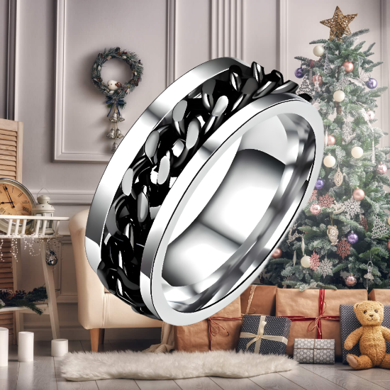 Imagen de 1 Elegante Anillo Anti Estres 8mm  Unisex o Para Pareja Acero Tungsteno Inoxidable A Escoger 2  Modelos en 5 Combinaciones en 7 Tallas ALTISIMA RESISTENCIA - ANTIRAYADURAS Y ELEGANCIA  x1-113