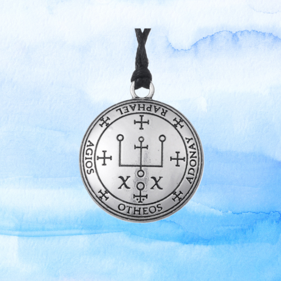 Imagen de 1 Collar con 1 Dije Curado Intensionado de 1 Arcangel (Miguel o Gabriel o  Rafael, Etc.) 30x30mm en Alas de Angel 80x60 mm   Poderosisimo Talisman Protector En Collar + 9 ARCANGELES para Escoger X1-113