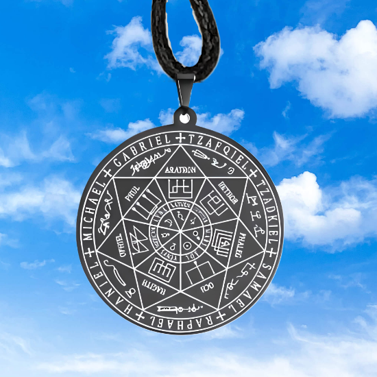 Imagen de 1 Collar con 1 Dije Curado Intensionado de 1 Arcangel (Miguel o Gabriel o  Rafael, Etc.) 30x30mm en Alas de Angel 80x60 mm   Poderosisimo Talisman Protector En Collar + 9 ARCANGELES para Escoger X1-113