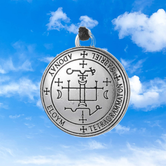 Imagen de 1 Collar con 1 Dije Curado Intensionado de 1 Arcangel (Miguel o Gabriel o  Rafael, Etc.) 30x30mm en Alas de Angel 80x60 mm   Poderosisimo Talisman Protector En Collar + 9 ARCANGELES para Escoger X1-113