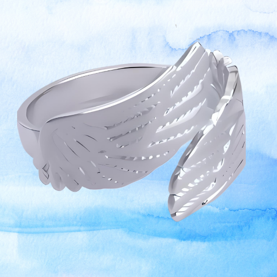 Imagen de +4 Modelos y 3 Colores de Anillo Alas de Angel Acero Inoxidable Ajustable Alta Durabilidad X1ani-Lopi