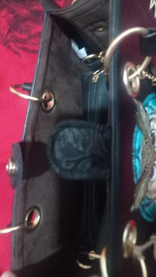 Imagen de Bolsa de piel para dama grande Artesanal atrapasueños