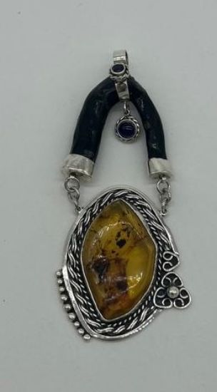 Imagen de DIJE CORAL Y AMBAR