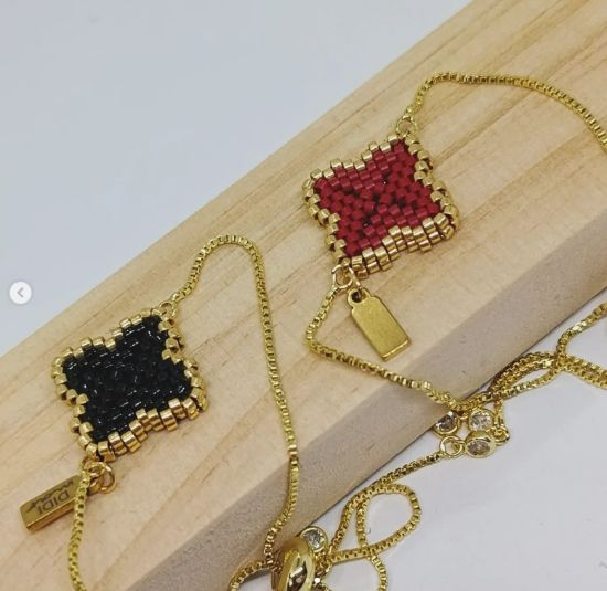 Imagen de PULSERA TREBOL DOBLE VISTA