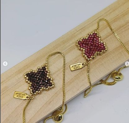 Imagen de PULSERA TREBOL DOBLE VISTA