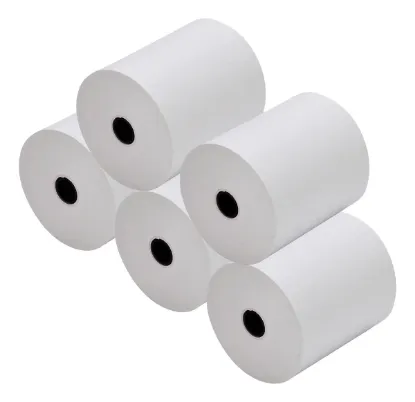 Imagen de  Rollo Papel Térmico 80x70 Blanco Impresora 80mm Ticket